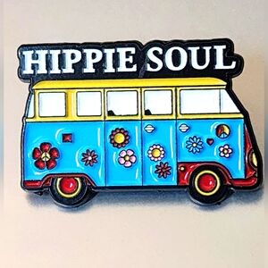 Brooch HIPPIE SOUL VW FLOWER POWER  PIN BROOCH